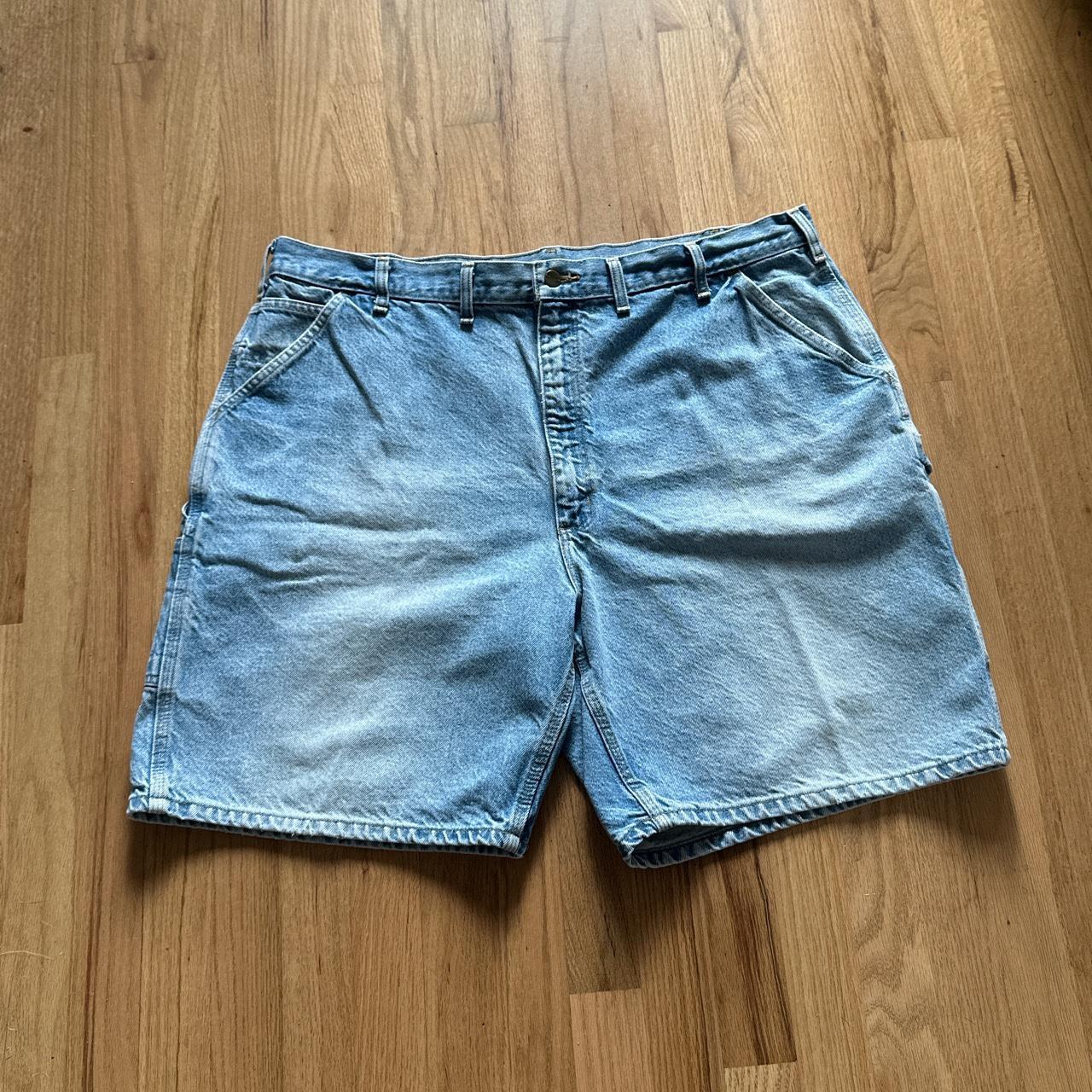 Vintage Carhartt jorts w pockets on sides! Size... - Depop