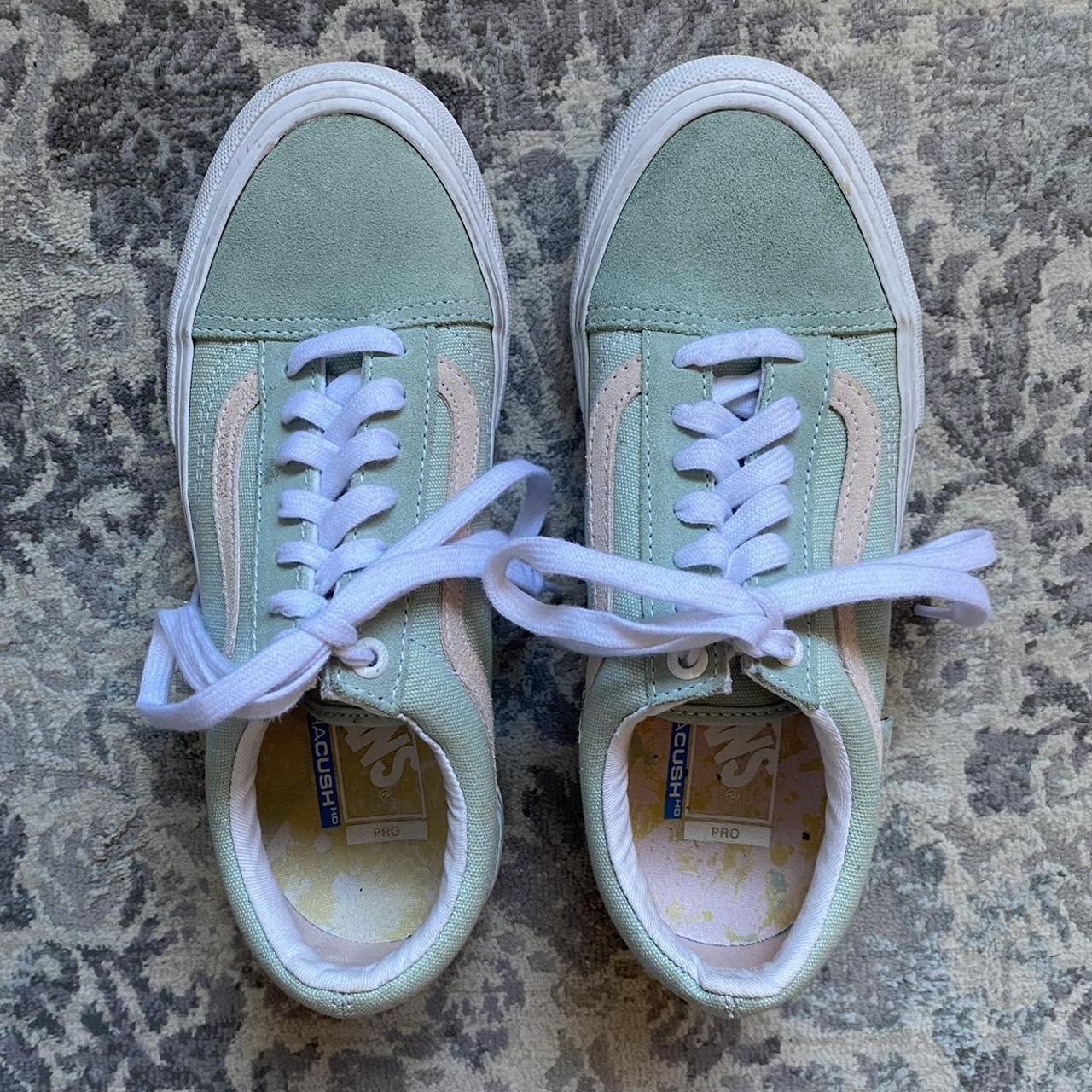 Vans green best sale and pink