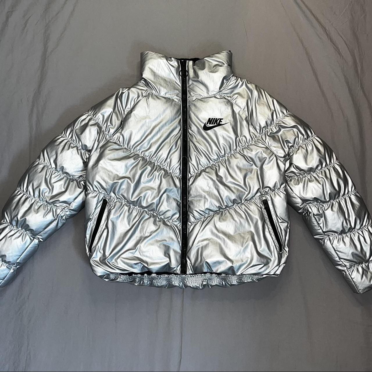 Nike x Olivia Kim Puffer Jacket Metallic Silver/Black - FW19 - US