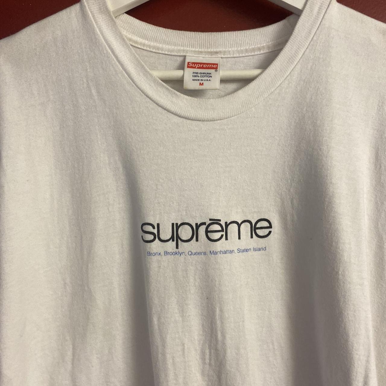 SUPREME New York Shirt Shirt has minor flaws,... - Depop