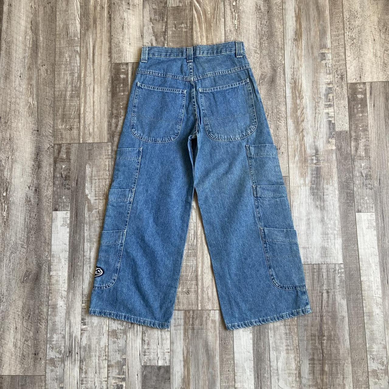 90s kids jnco style Lee pipes baggy pants Size: S... - Depop