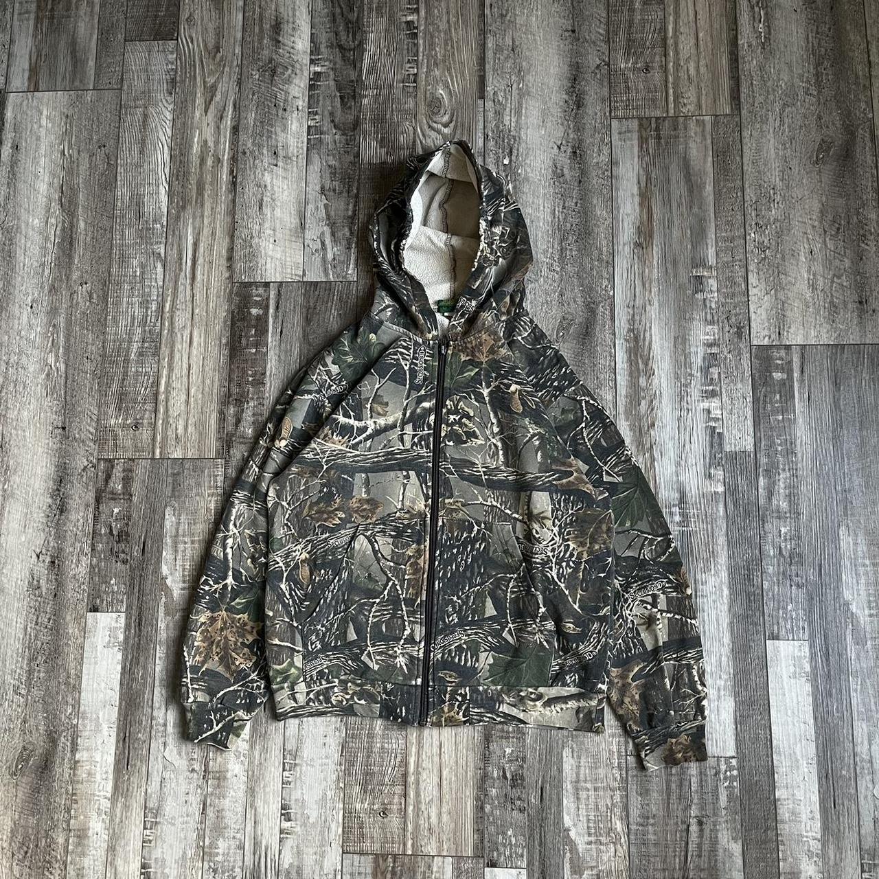 Vintage Cabela s real tree camo hoodie