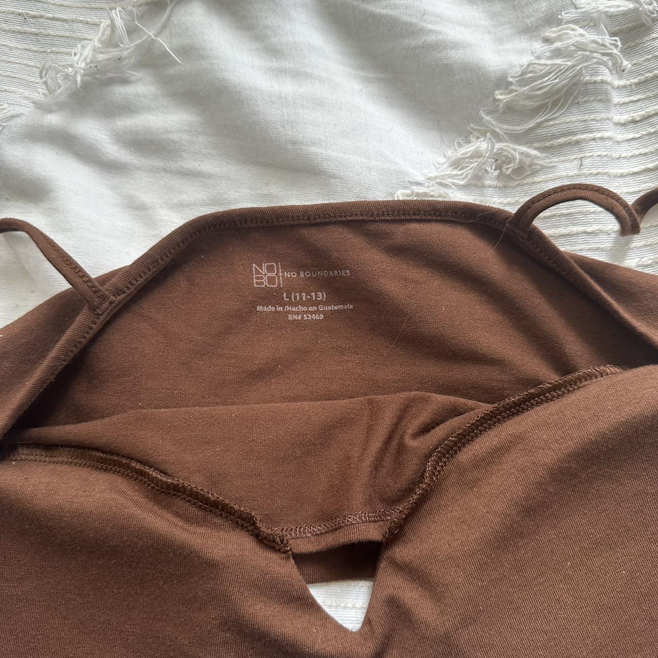 Nobo Design Women's Brown Crop-top | Depop