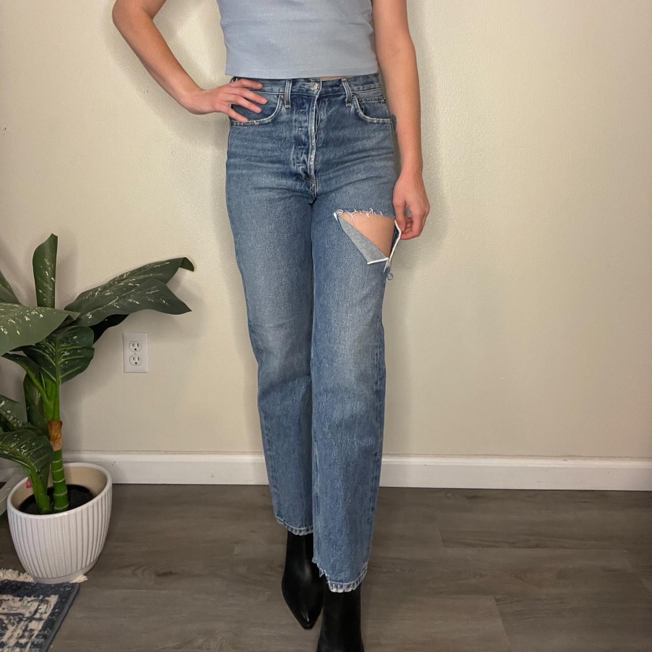 Agolde 90 s mid rise loose fit jeans in portal Brand Depop