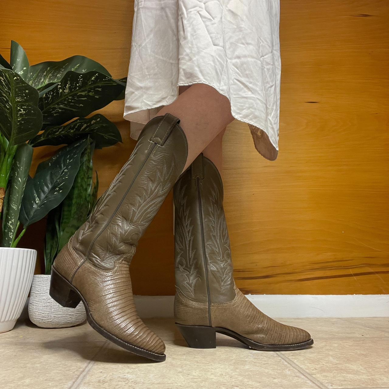 Womens lizard cowboy clearance boots