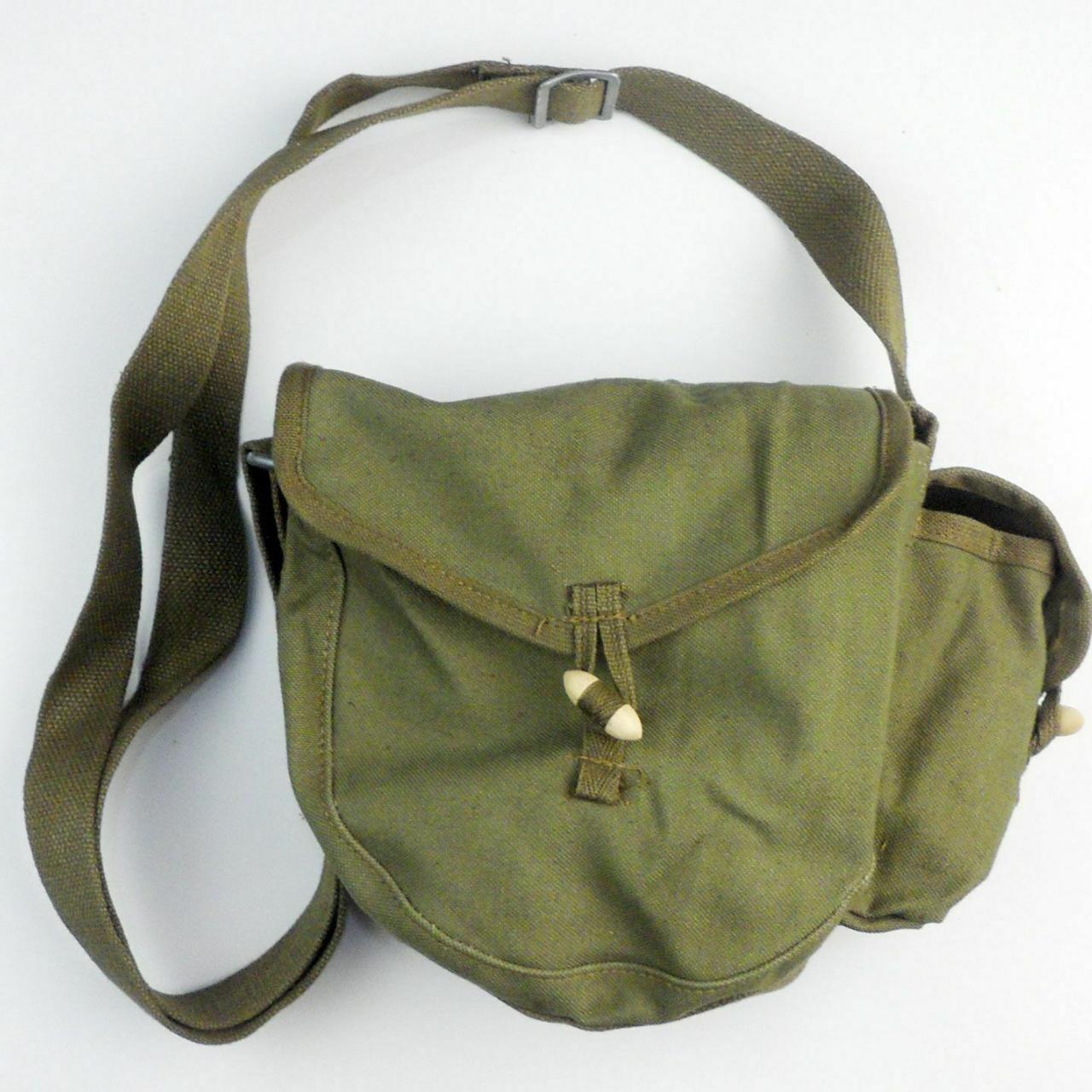 Chinese army canvas drum ammo pouch bag PLA military... - Depop