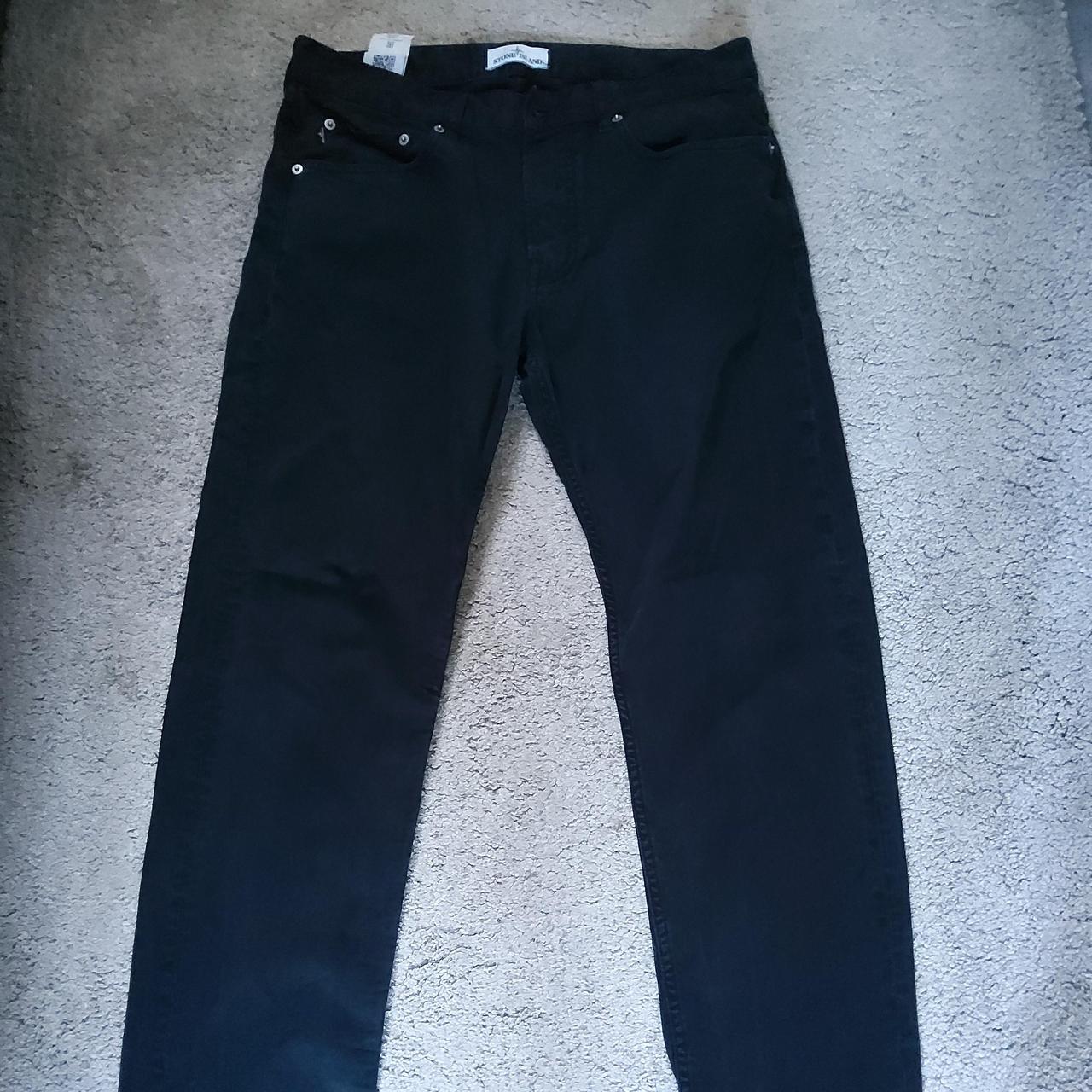 Genuine stone island jeans in black Waist:31 length:34 - Depop