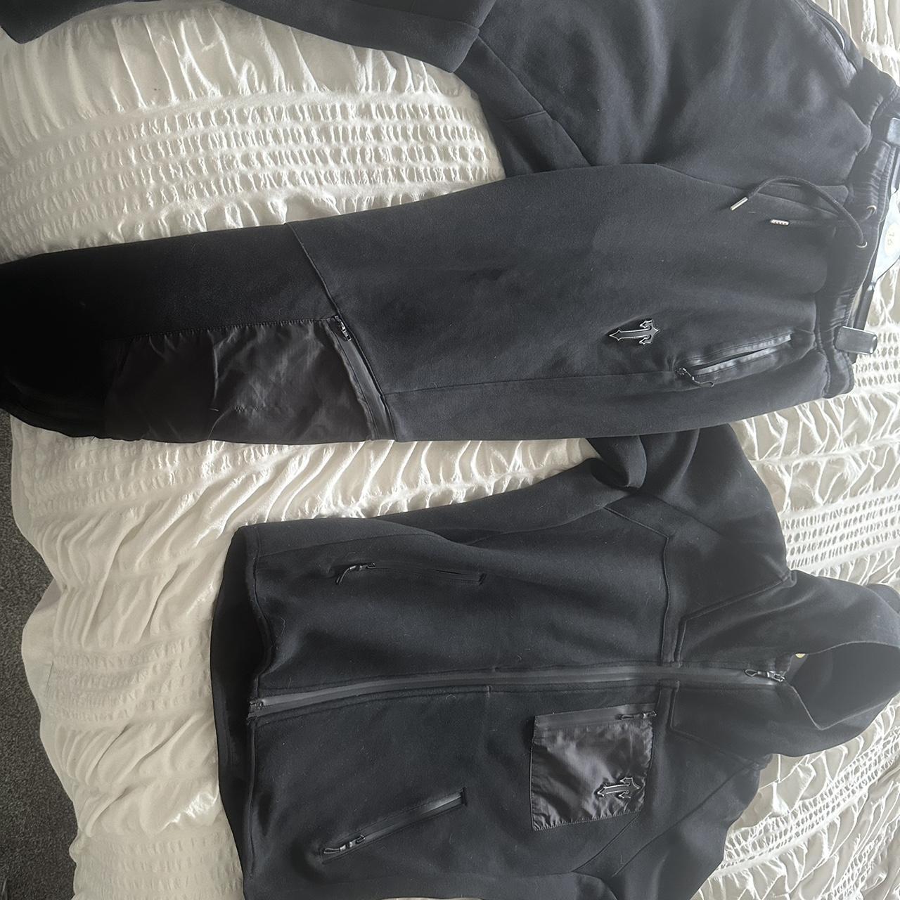 Trapstar Tfleece tracksuit black Depop