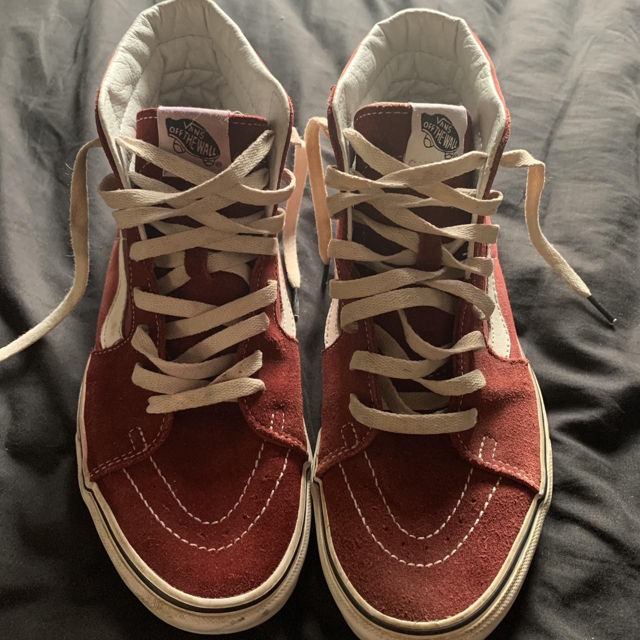 All red vans outlet size 9