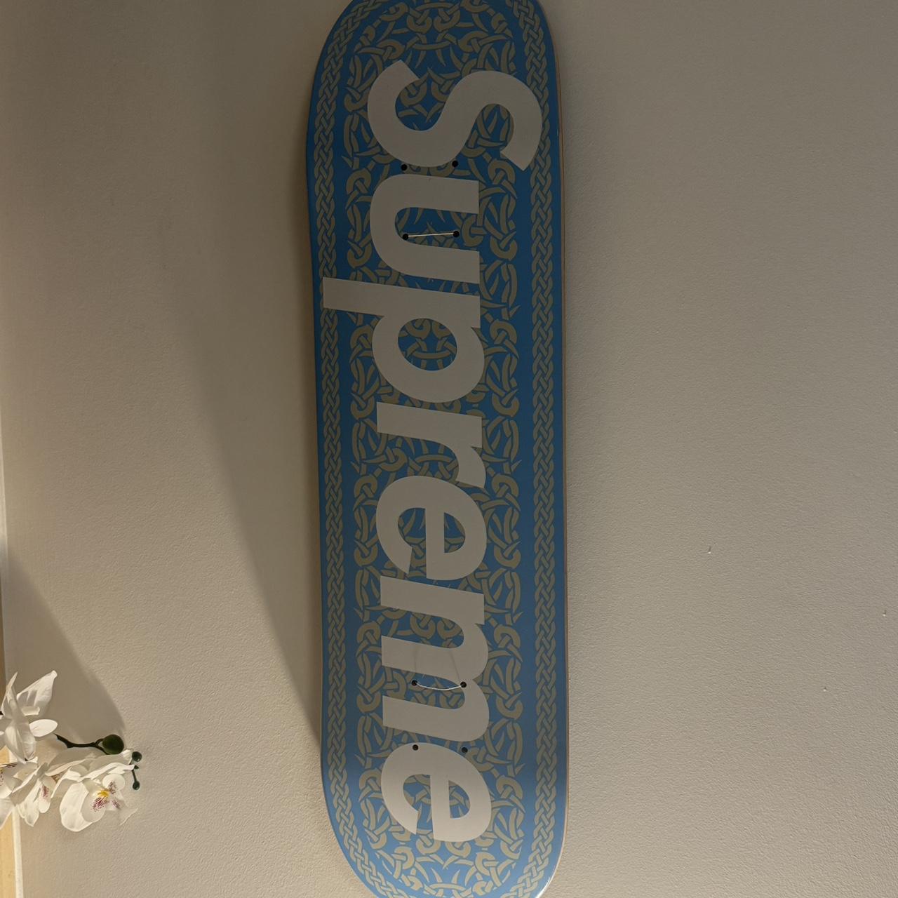 Supreme Blue Celtic Knot Skateboard Deck Brand New | Depop Supreme Blue Celtic Knot Skateboard Deck Brand New | Depop
