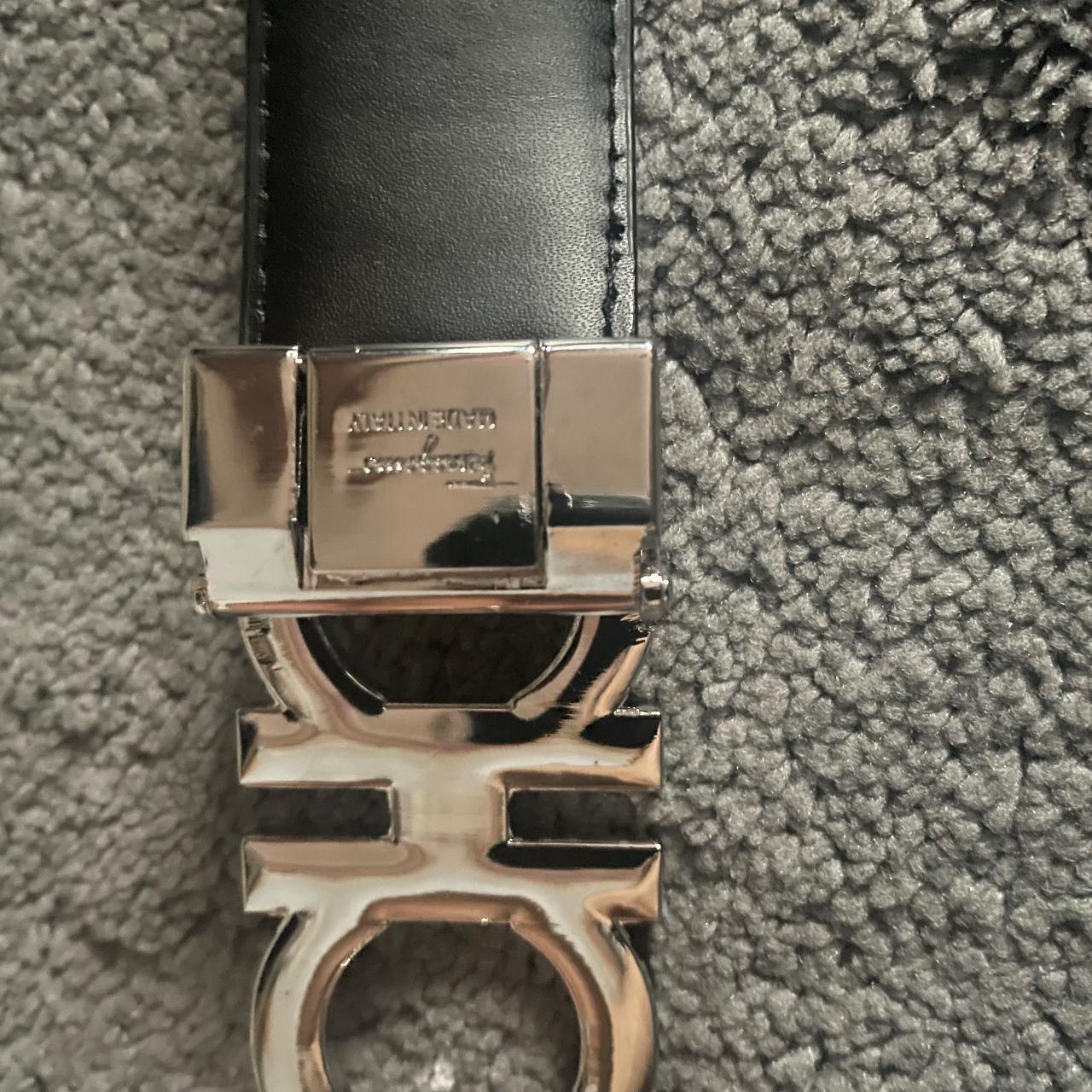 salvatore ferragamo belt silver buckle