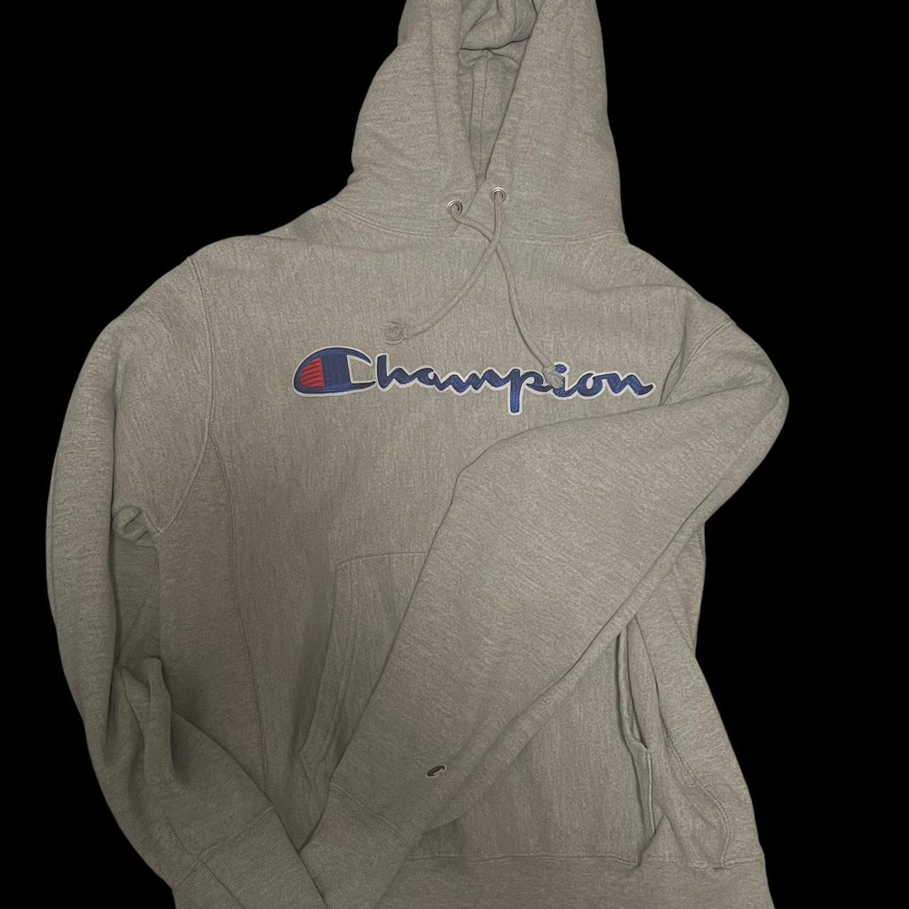 Champion gray hoodie It s unisex champion winter