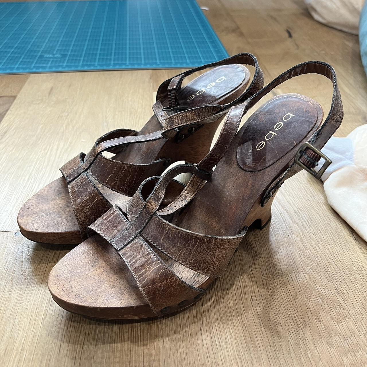 Bebe sale wedge sandals