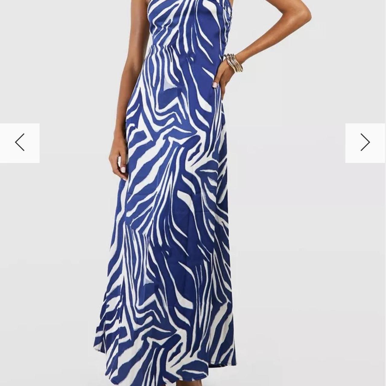 Boohoo satin maxi dress Depop