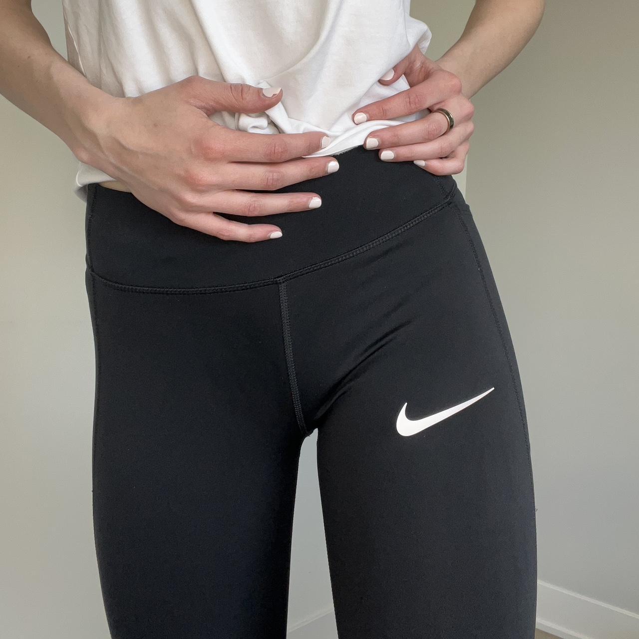 Nike XS leggings. So comfy. Breathability on the shins. - Depop