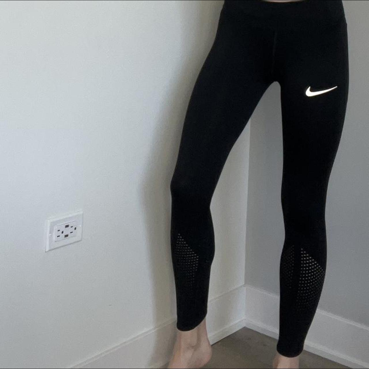 Nike XS leggings. So comfy. Breathability on the shins.