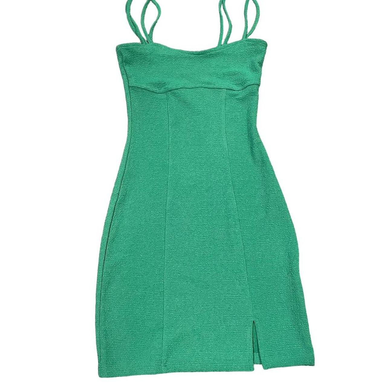 H&M Women's Green Dress Depop