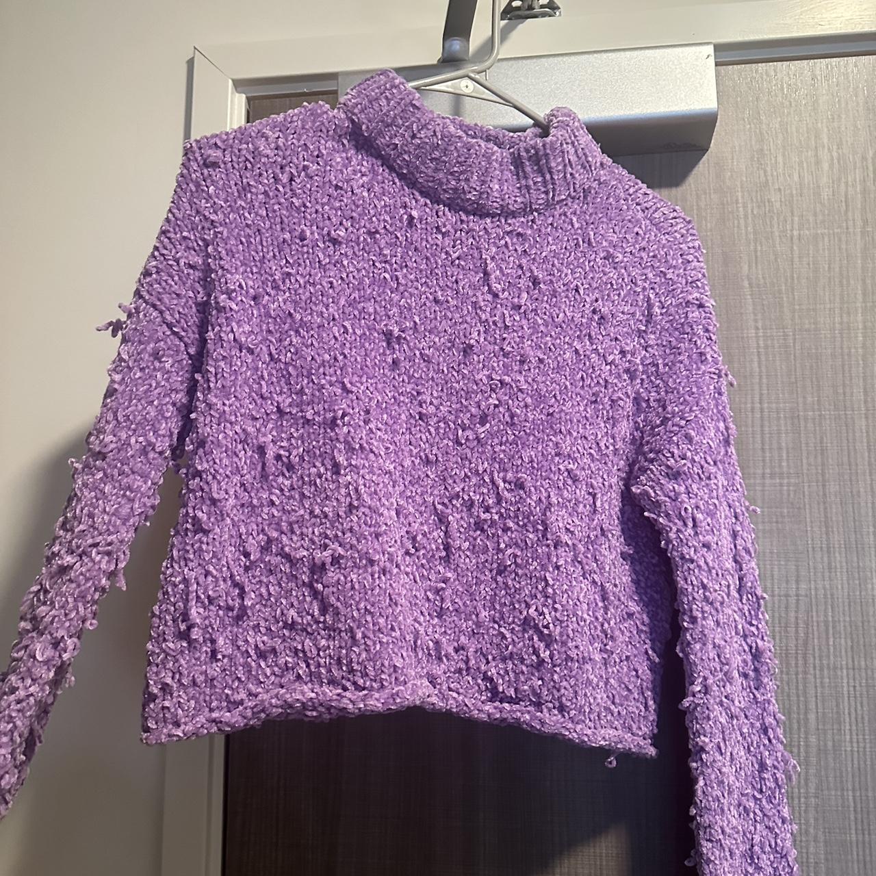 cute chunky urban purple sweater open to negotiation:) - Depop