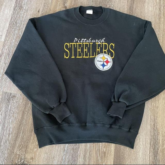 Vintage Pittsburgh Steelers big spell out sweatshirt - Depop