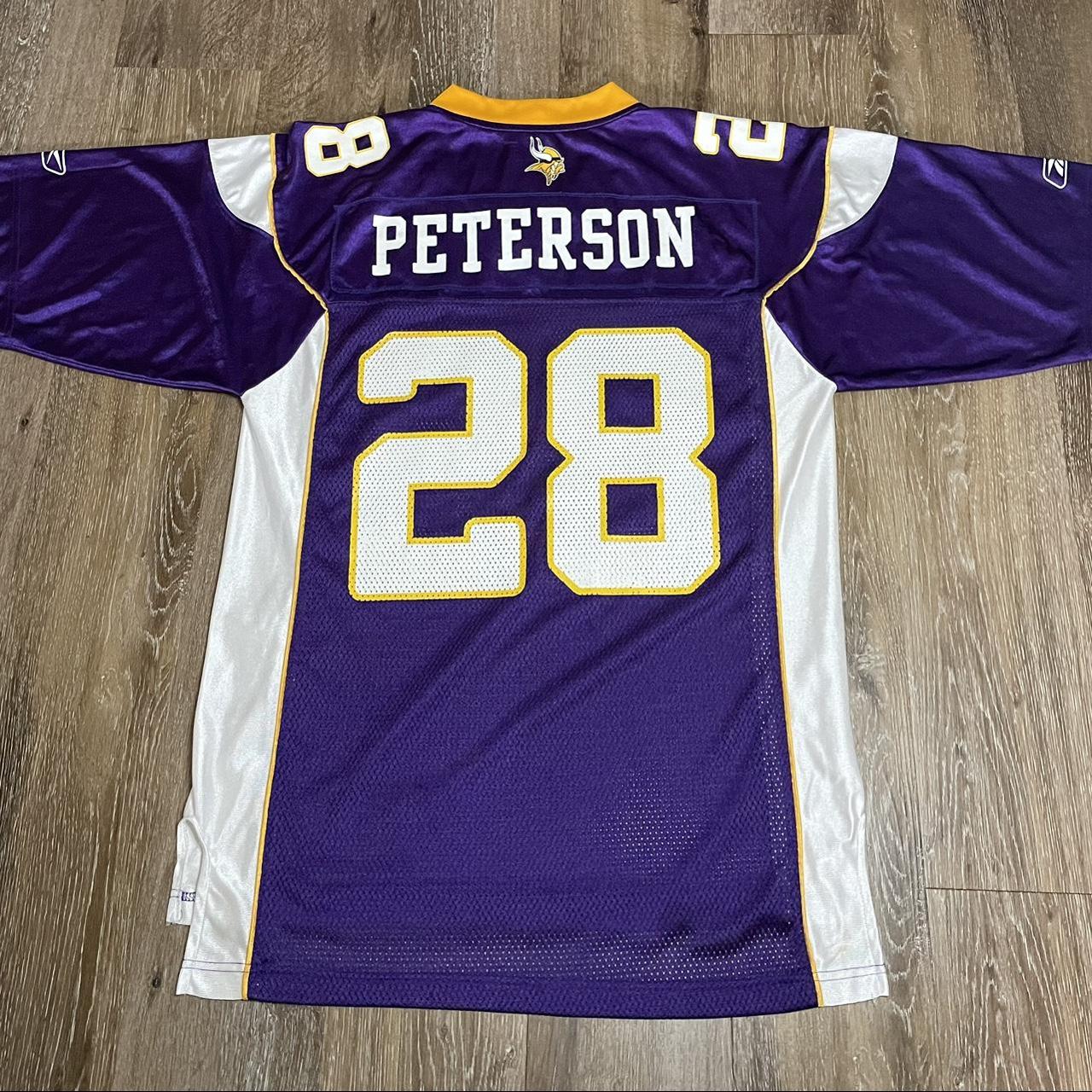 reebok adrian peterson minnesota vikings jersey