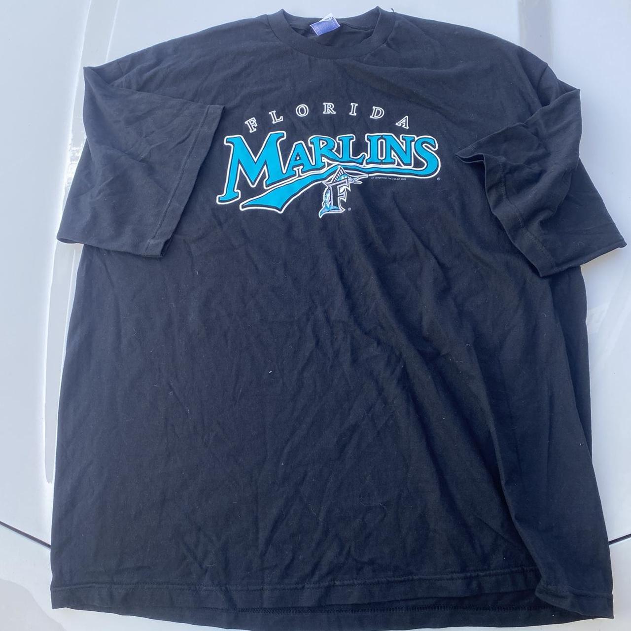 Vintage Florida Marlins Baseball Promo Shirt Adult - Depop