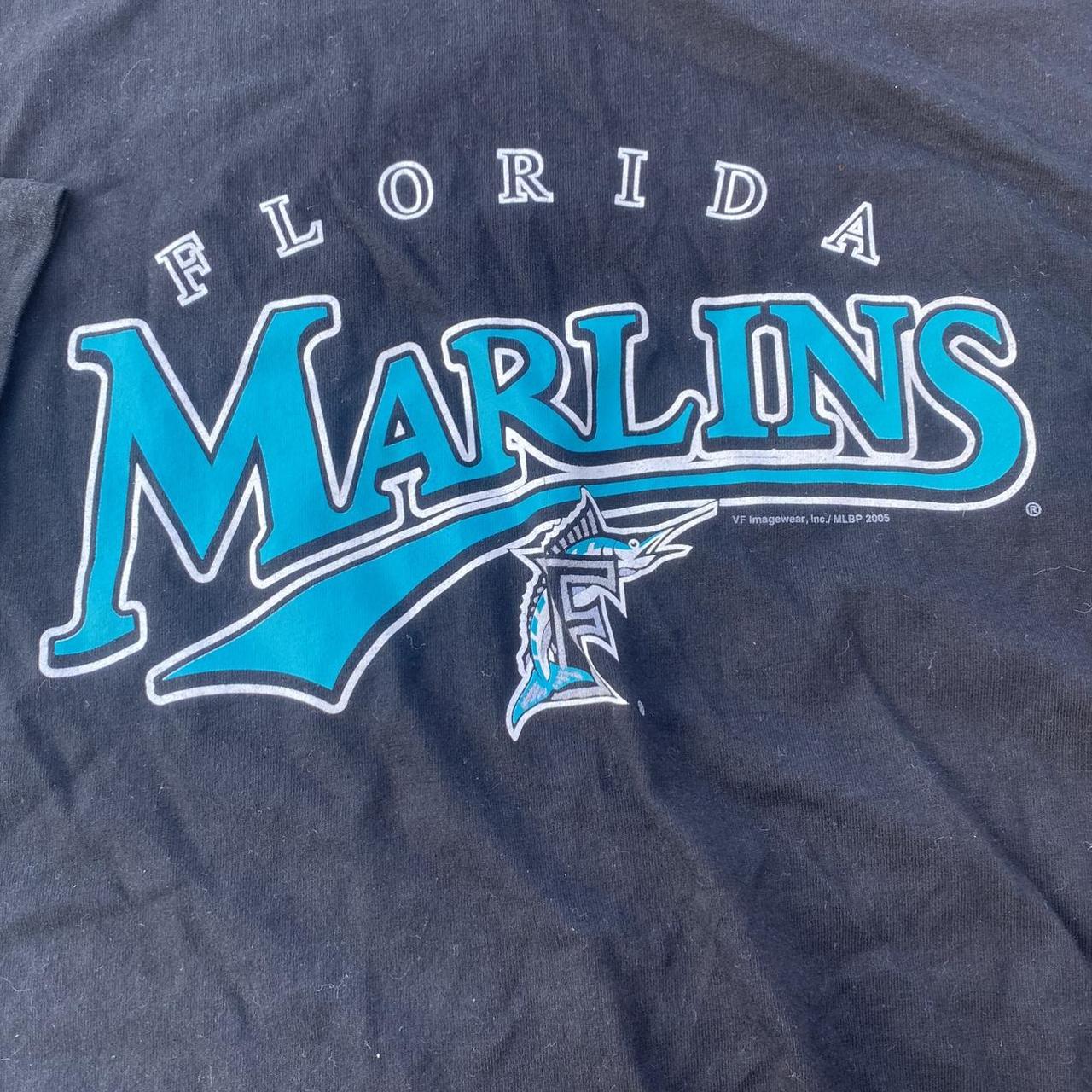 Vintage Florida Marlins Baseball Promo Shirt Adult - Depop