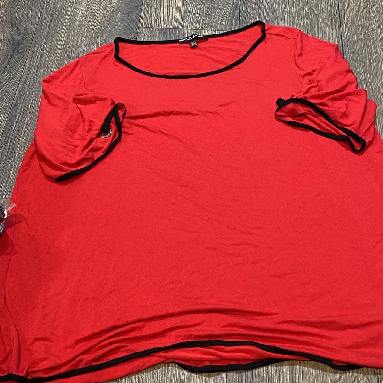 Cable and Gauge Womens red shirt size xxl relaxed fit Depop
