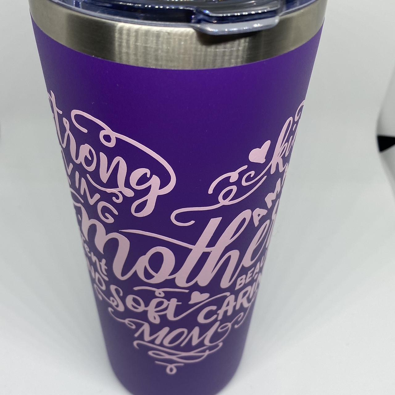 Life Is Good Purple 22oz Stainless Steel Tumbler Cup - Depop