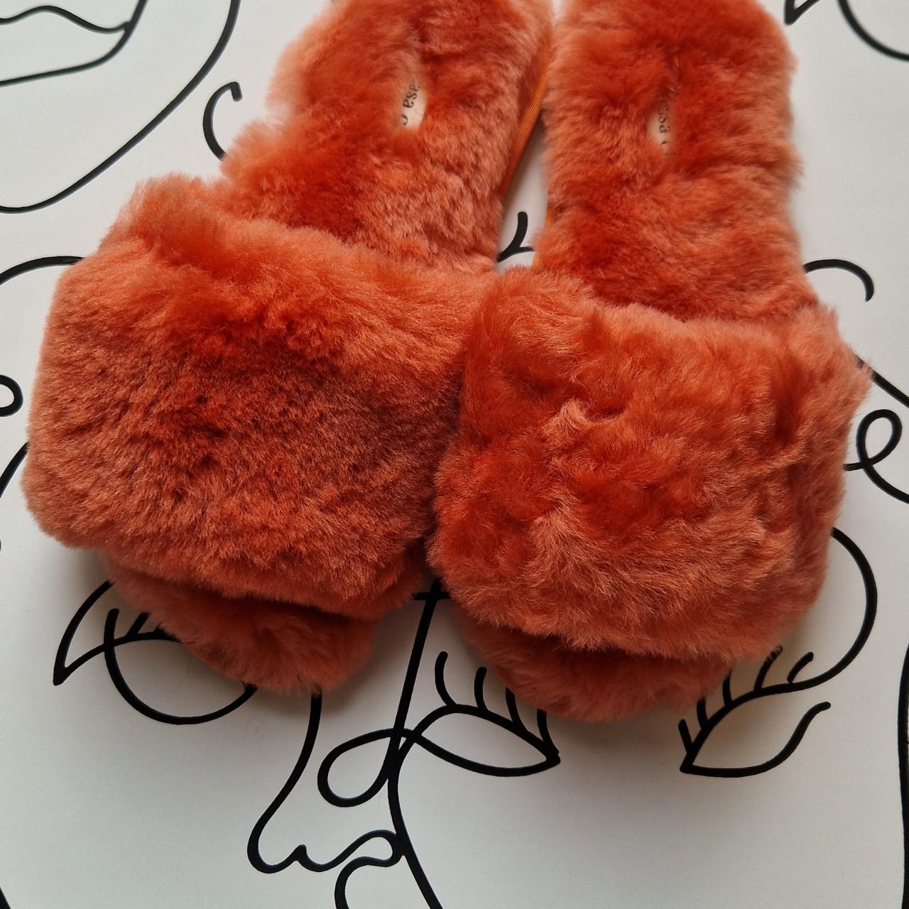 Casa Clara orange slider slippers 5 and 6 Depop