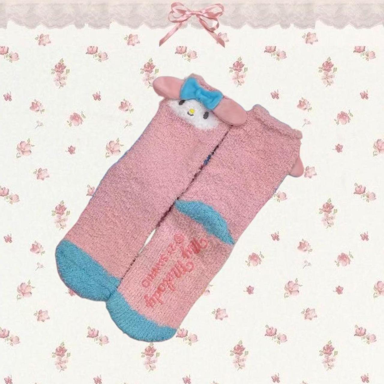 Miniso&Sanrio collab Melody furry socks. Cozy and... - Depop