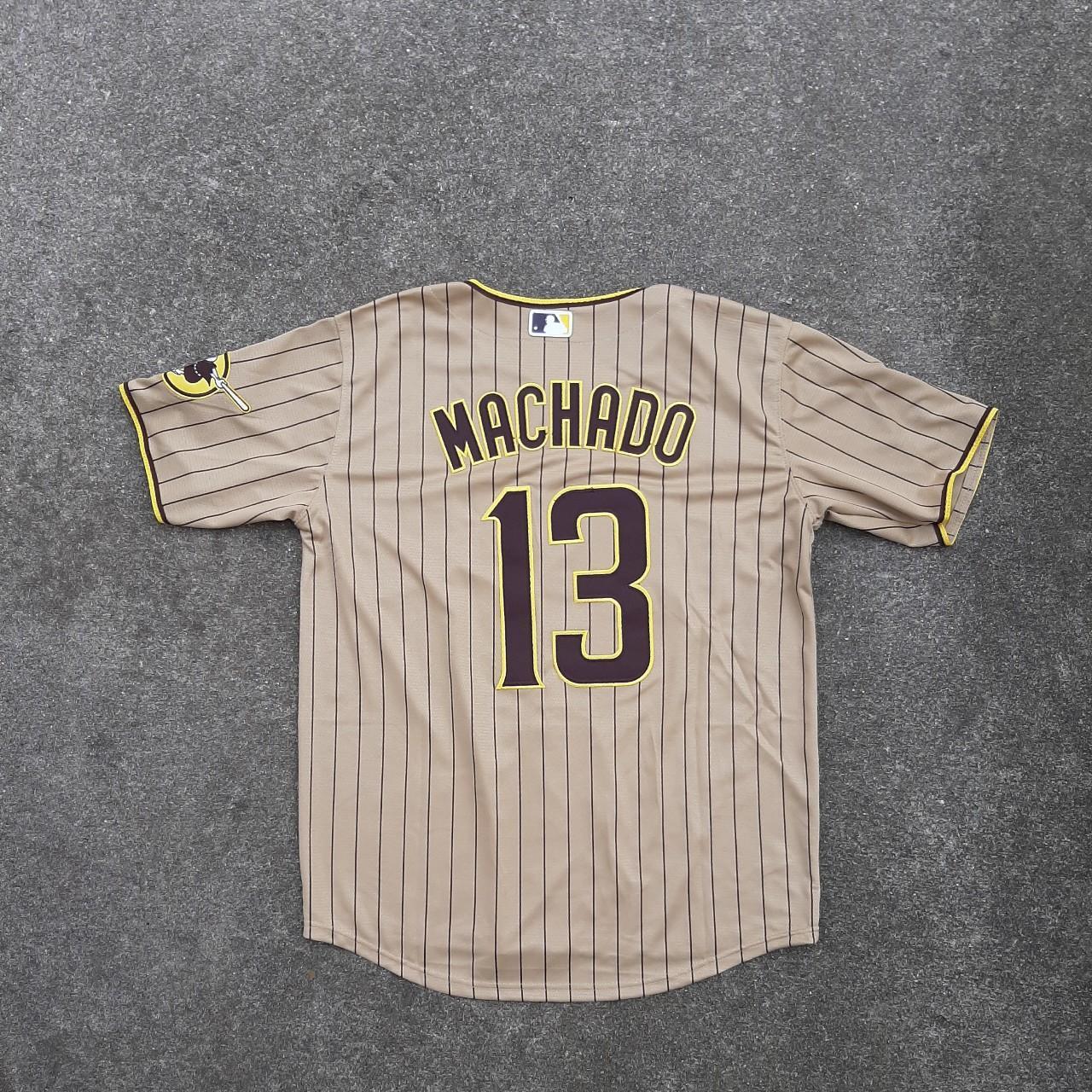 San Diego Padres Manny Machado Brown Pinstripe - Depop