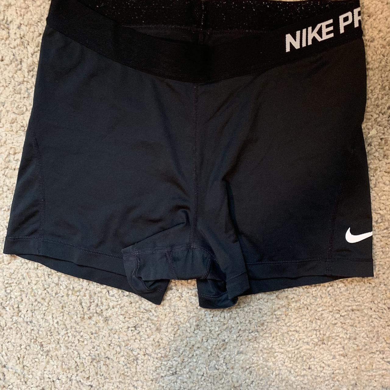 Black Nike Pro Spandex Shorts - Medium - Depop