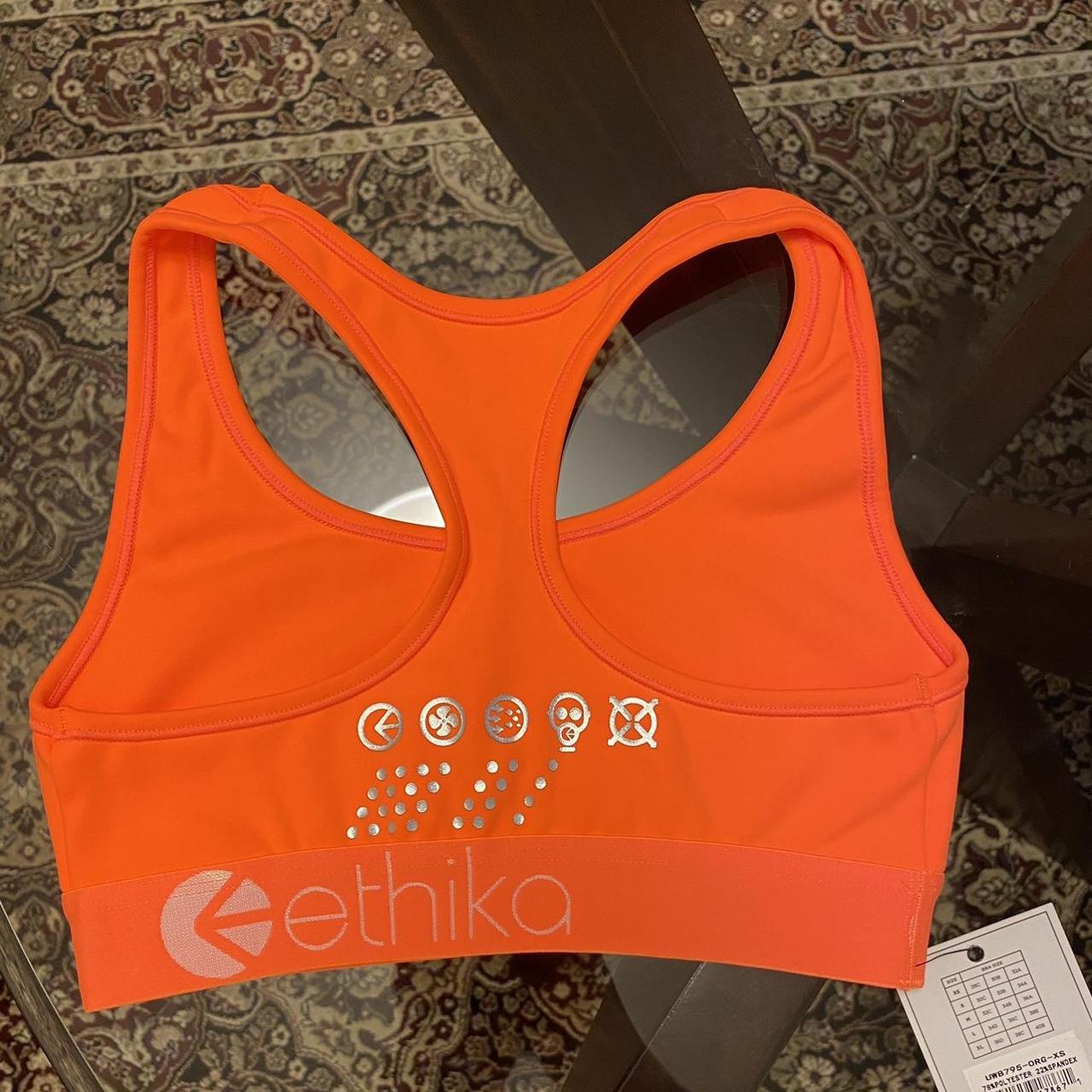 Ethika sports bra Orange - Depop