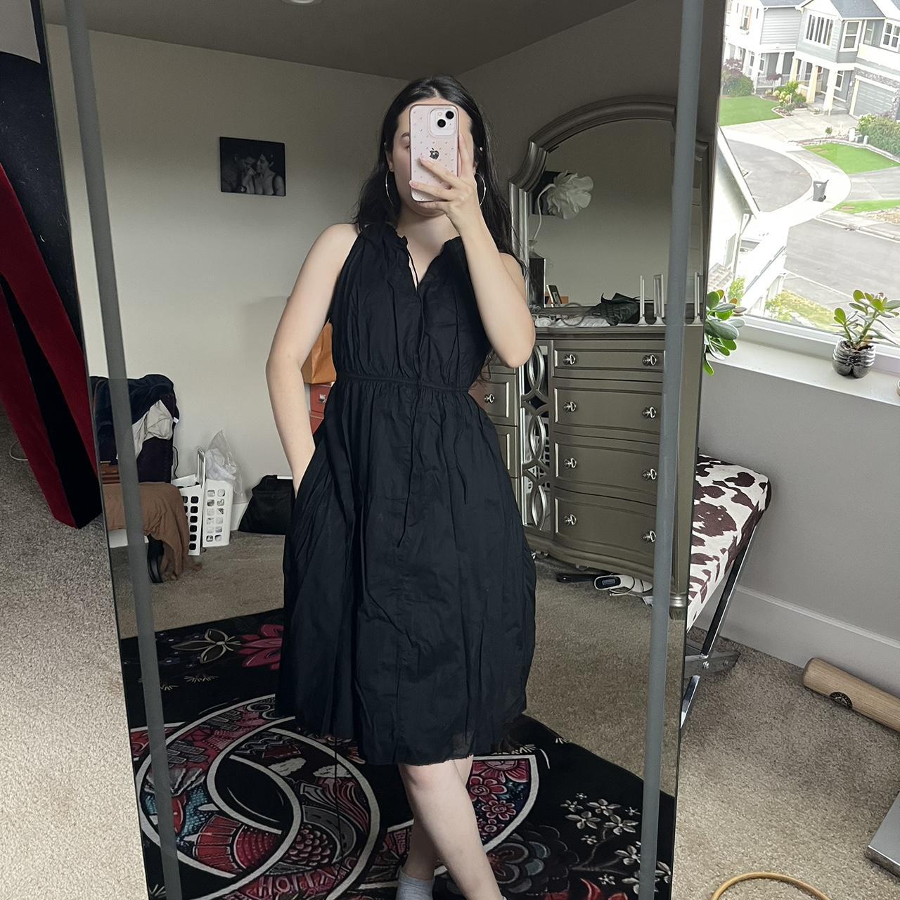 Y2k converse black midi dress Women s size S Brand