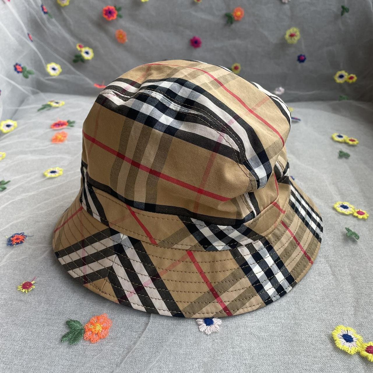 Burberry Brown Check Bucket Hat