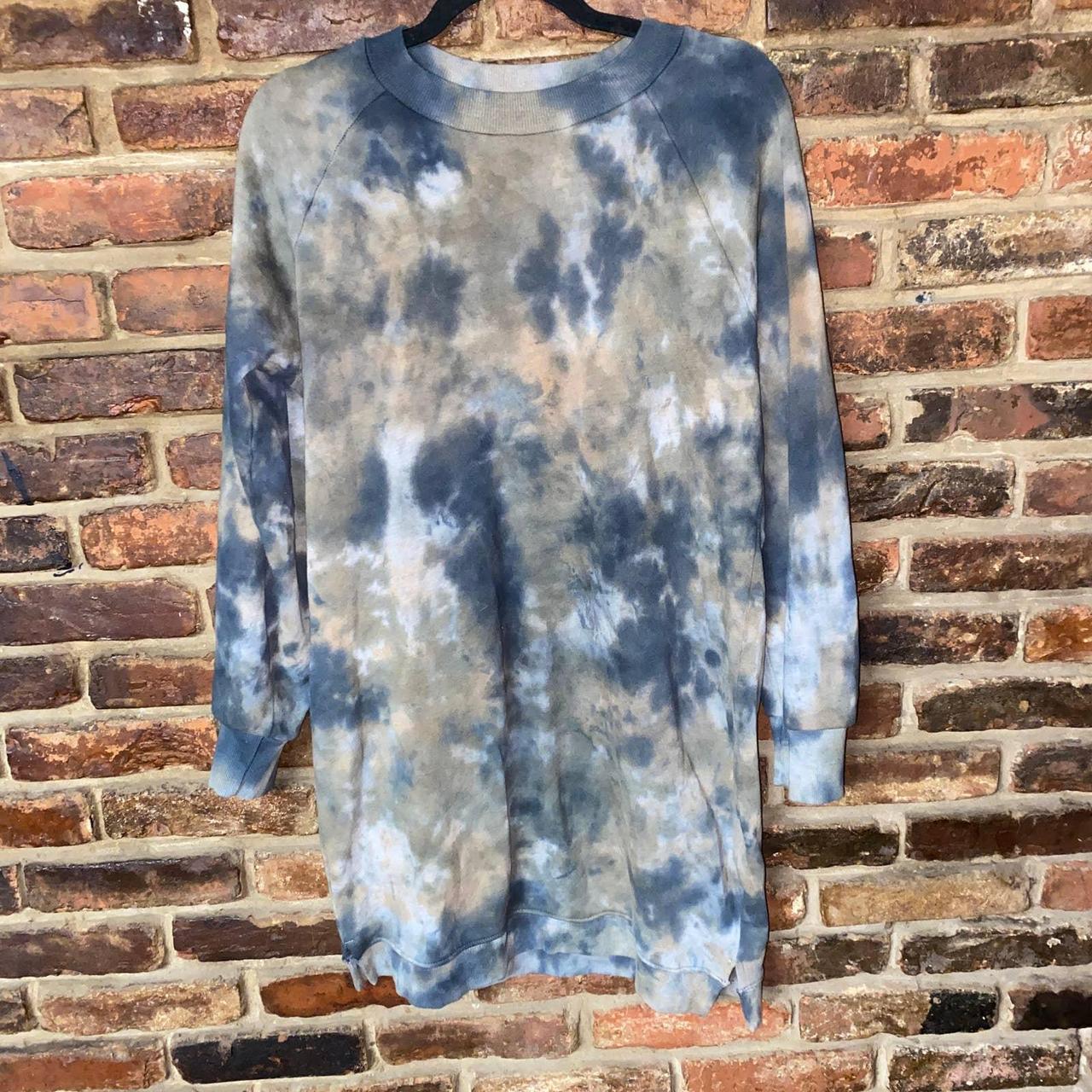 Michael Stars Tie Dye Long Balloon Sleeve Sweatshirt Depop