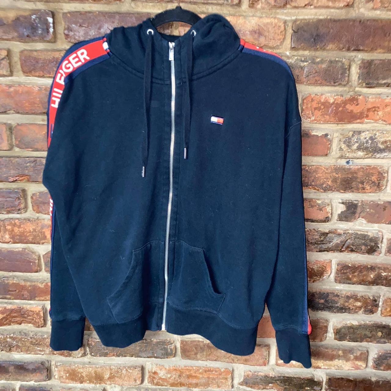 Black and red tommy hilfiger online hoodie