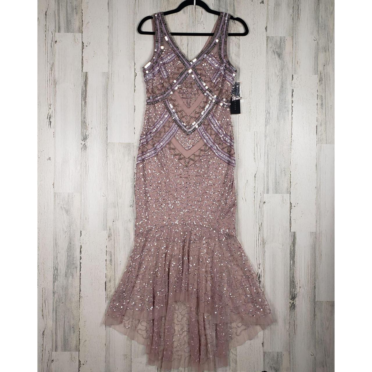 NWT Aidan Mattox Sleeveless Embellished Beaded Depop