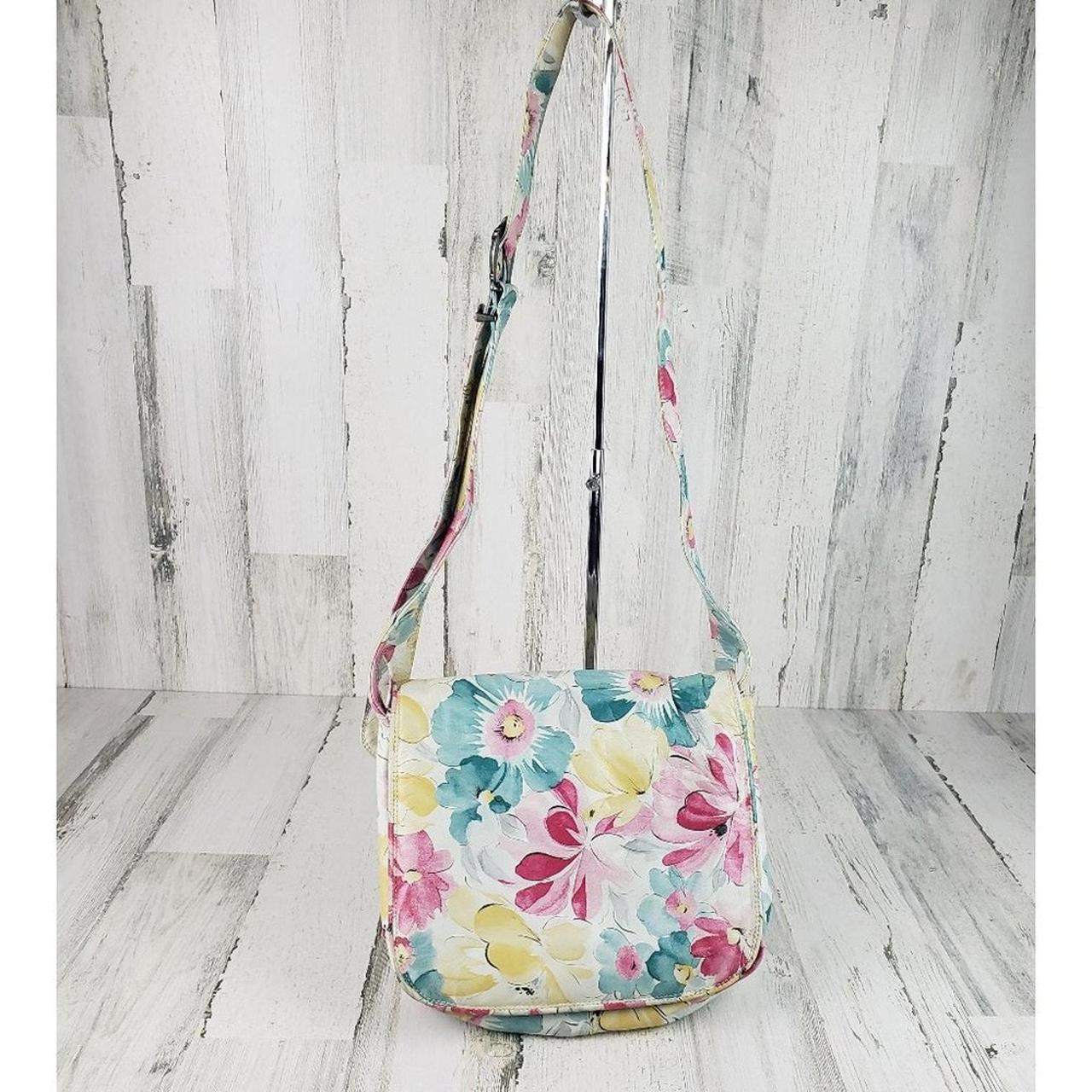 Viva of California Crossbody White Multicolored Floral Purse outlets Women's Bag