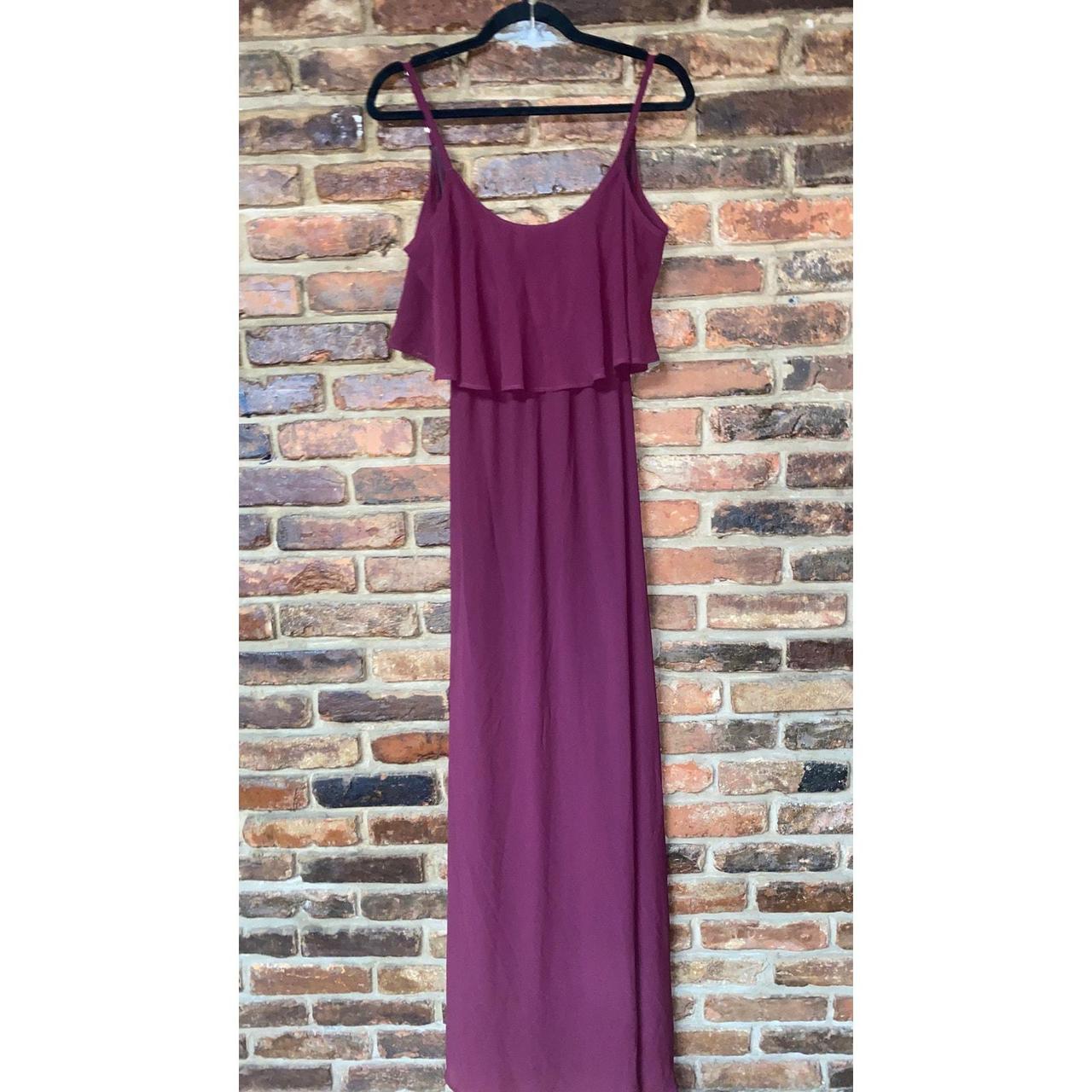 Show me store your MUMU burgundy maxi dress