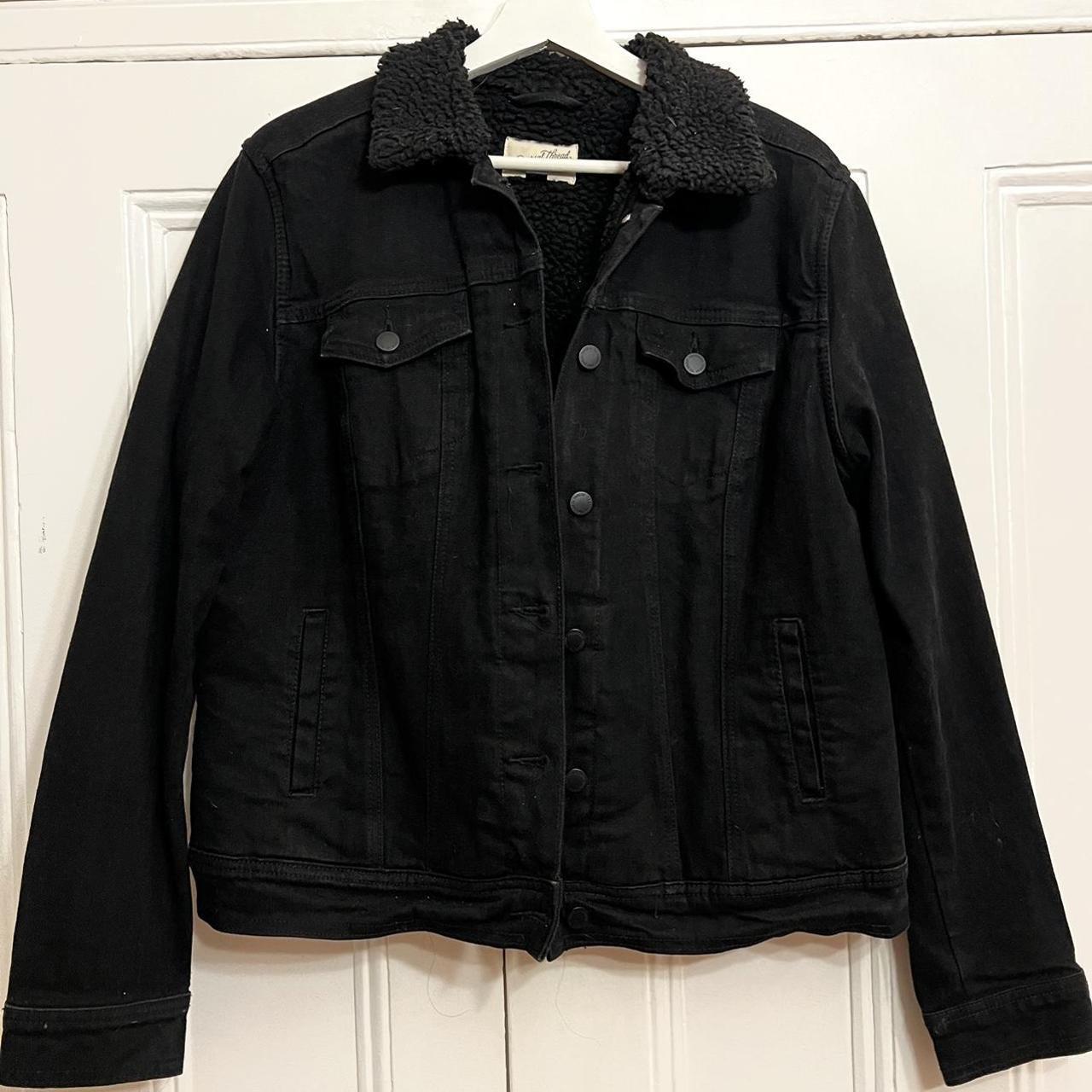 Universal thread cheap black denim jacket