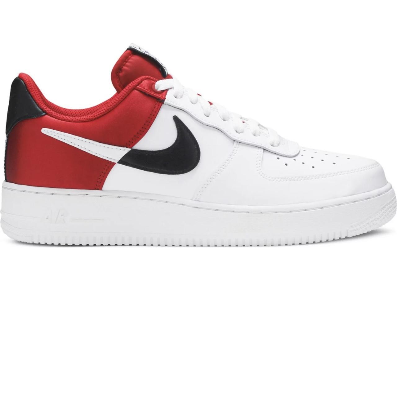 2019 NBA x Air Force 1 '07 LV8 'Red' Size 7.5 UK - Depop