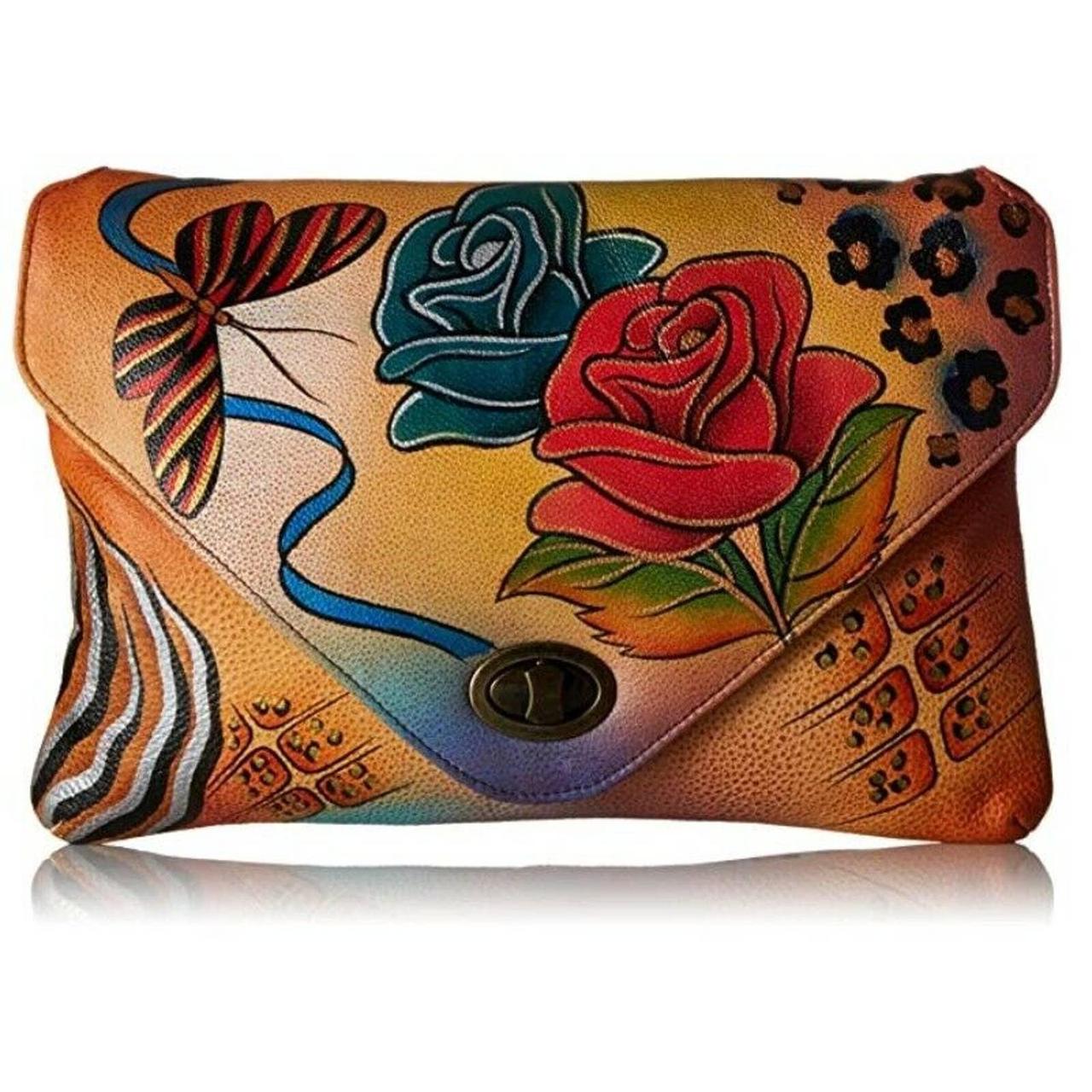 Anuschka discount clutch handbag