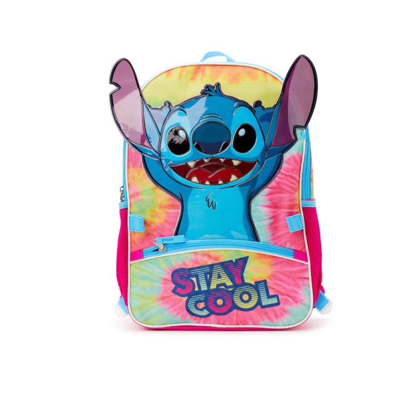 Disney Lilo and Stitch Kids 17 Multi-Color Tie-Dye Backpack Back