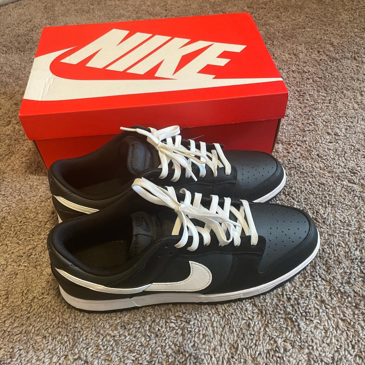 mens nike black and white