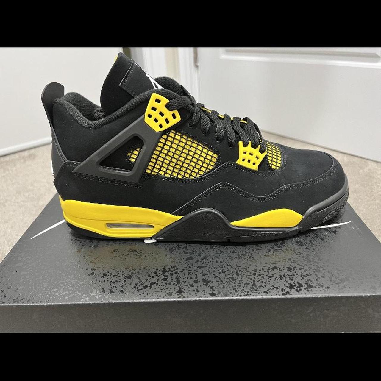 Jordan 4 Yellow thunder DM for size availability - Depop