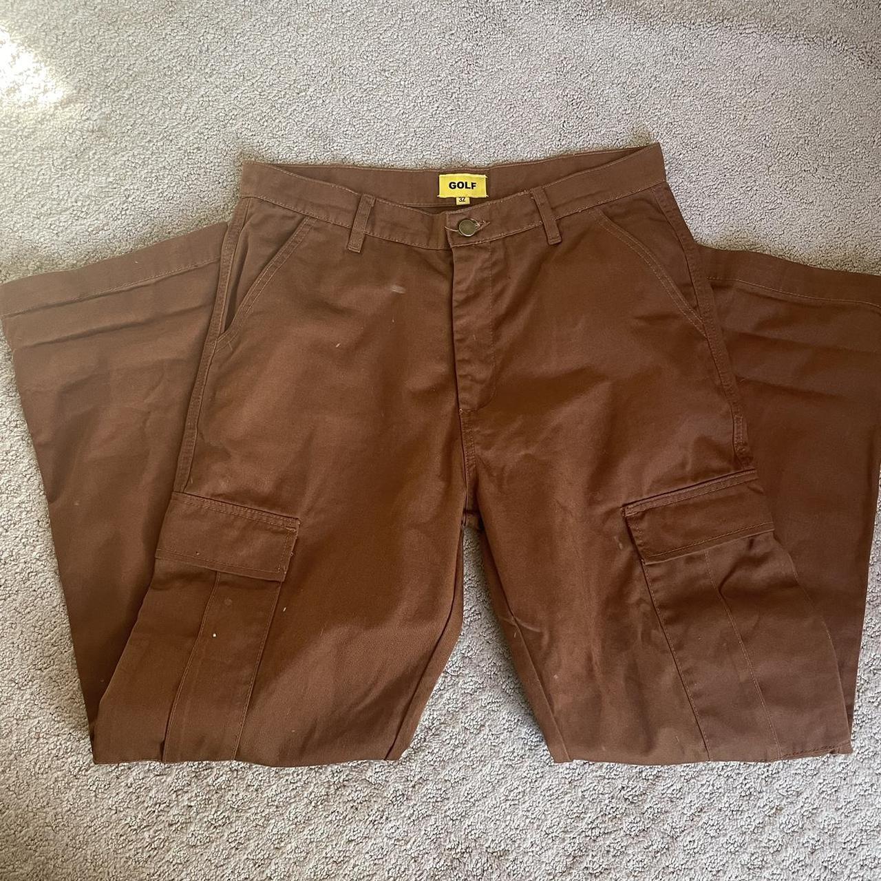 Brown golf-wang-pants - Depop