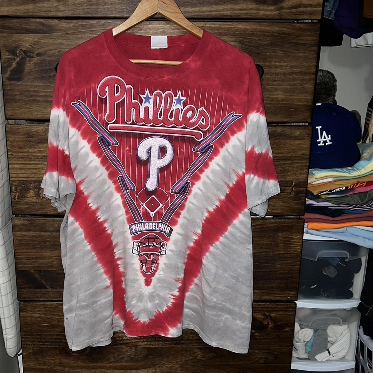 Vintage Phillies Top By Pink A little worn in the - Depop