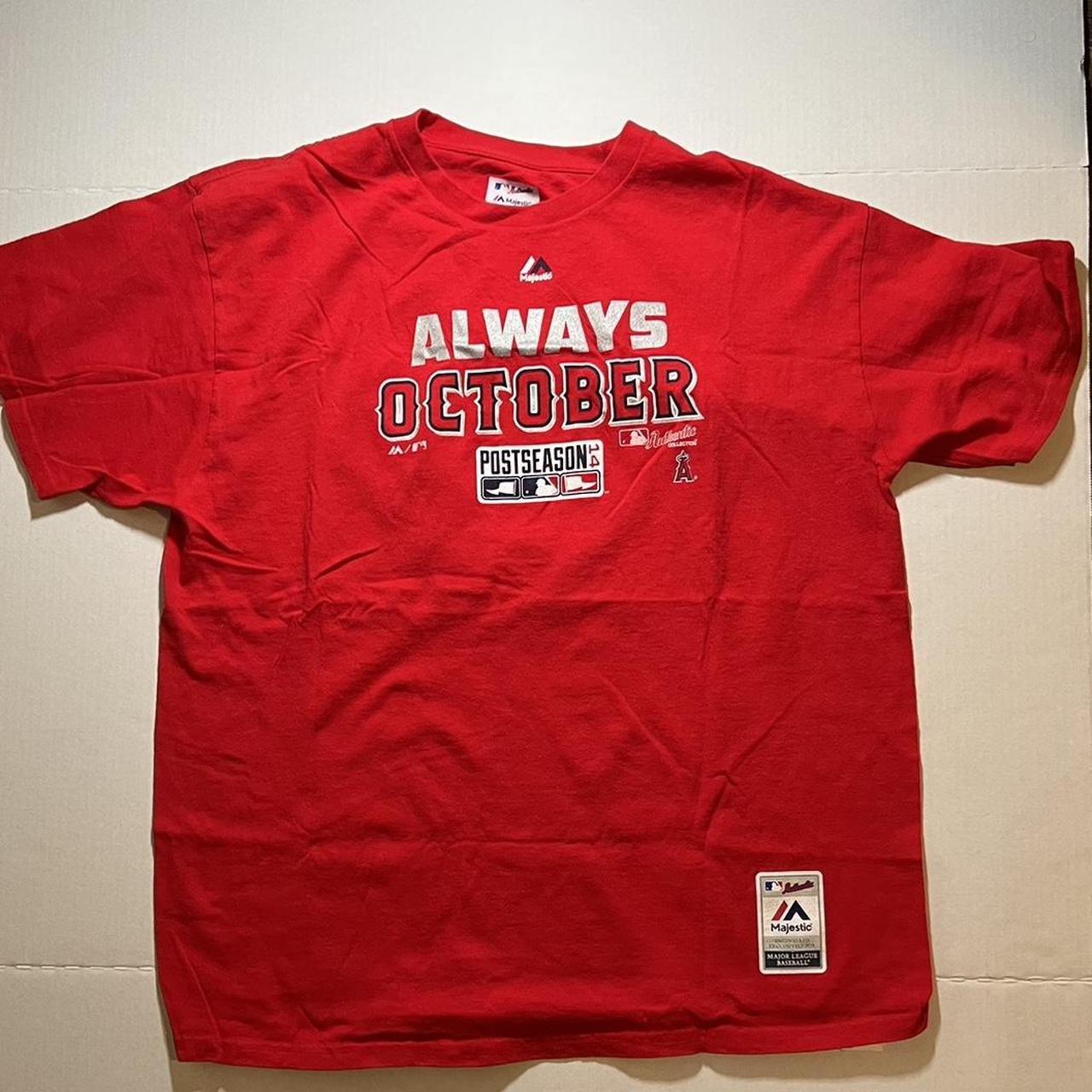 Los Angeles Angels T-Shirt Men Size XL Red Majestic Short Sleeve