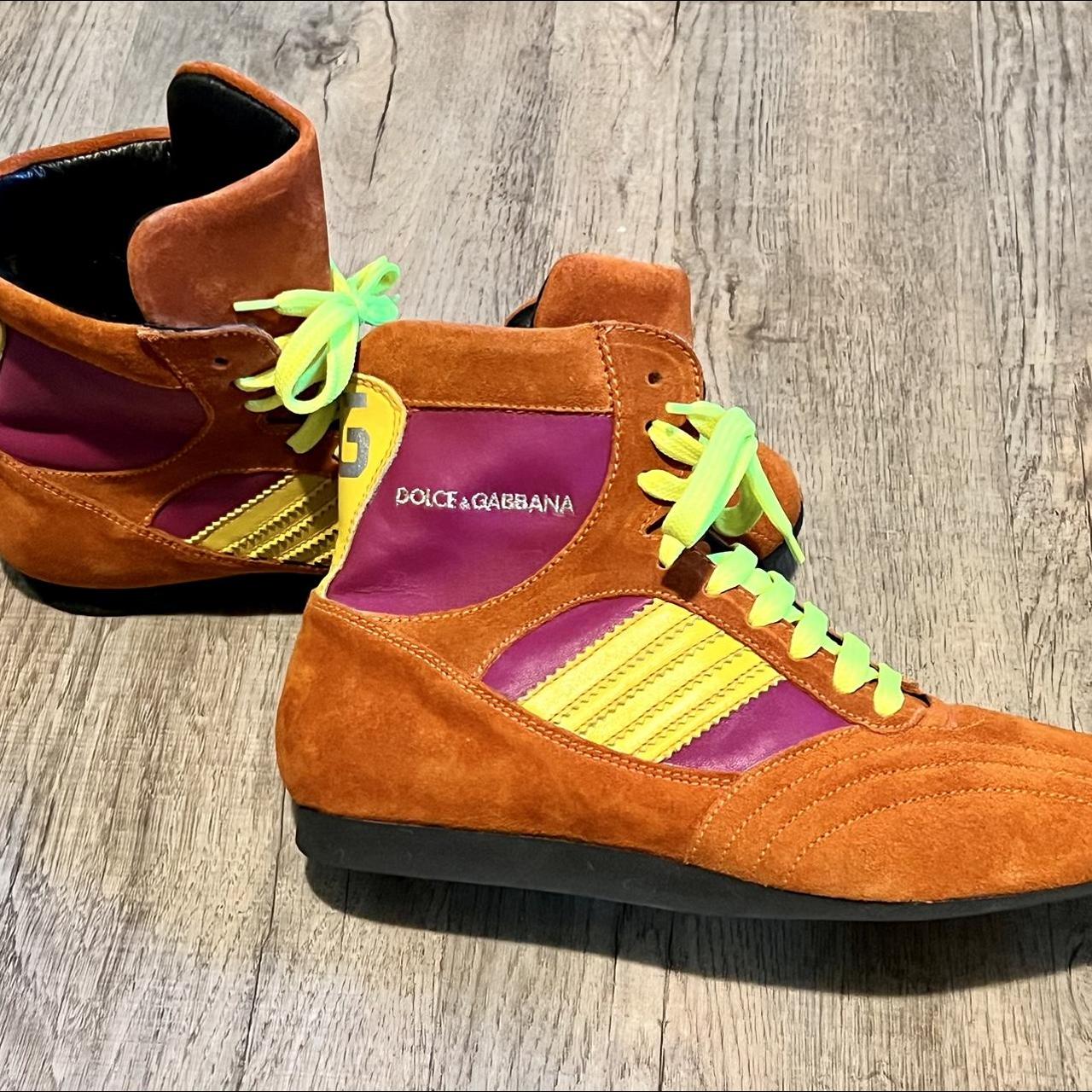 dolce gabbana sneakers orange